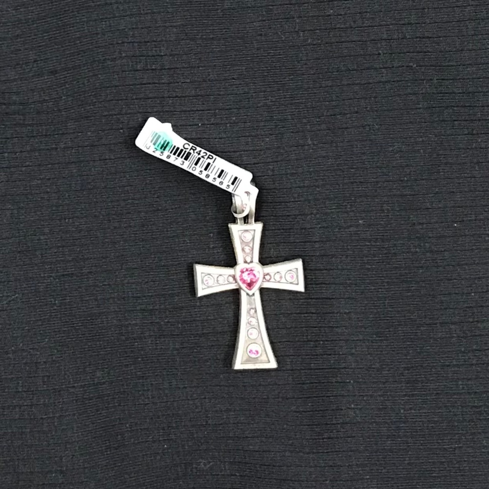 BICO Australia Cross with Pink Swarovski Crystals